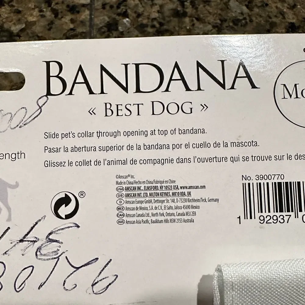 Pair of best dog bandannas.